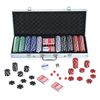 Maletín De Poker Homcom Aluminio Ps, 55,5x22x6,5 Cm, Multicolor