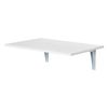 Mesa Plegable De Pared De Mdf Metal Homcom 60x40x20 Cm-blanco