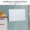 Mesa Plegable De Pared De Mdf Metal Homcom 60x40x20 Cm-blanco