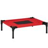 Cama Para Mascotas De Metal Tela Oxford 64x46x18 Cm - Pawhut. Rojo