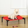 Cama Para Mascotas De Metal Tela Oxford 64x46x18 Cm - Pawhut. Rojo