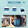 Piscina Plegable Para Perros De Pvc, Madera Ø100x30 Cm-pawhut. Azul