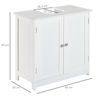 Mueble Para Debajo Del Lavabo Baño De Mdf Homcom 60x30x60 Cm - Blanco