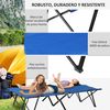 Cama De Camping Outsunny Metal Tela Oxford,193x125x40 Cm, Azul