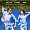 Cama De Camping Outsunny Metal Tela Oxford,193x125x40 Cm, Azul