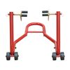 Caballete Elevador Universal Homcom Acero 80x50x40cm, Rojo