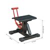 Caballete Elevador Taller Homcom Acero, 28x17,5x35,5 Cm, Rojo Y Negro