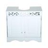 Armario De Baño Tipo Lavabo Bajo De Mdf Homcom 60x30x56 Cm - Blanco