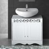 Armario De Baño Tipo Lavabo Bajo De Mdf Homcom 60x30x56 Cm - Blanco