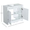 Armario De Baño Tipo Lavabo Bajo De Mdf Homcom 60x30x56 Cm - Blanco