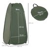 Tienda De Ducha Camping Outsunny Poliéster, Tela Oxford,1x1x1,85 Cm