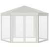 Carpa Gazebo Cenador De Poliéster 197x250x200 Cm - Outsunny. Crema