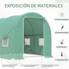 Invernadero Jardín De Pe Metal Galvanizado 3x2x2 M-outsunny.verde