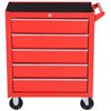 Carro De Herramientas Con Ruedas De Acero Durhand 69x33x75 Cm - Rojo