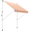 Toldo Manual De Metal Poliéster 300x150x280 Cm-outsunny. Naranja