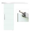 Puerta Corredera De Vidrio De Templado Homcom 200x213 Cm-transparente