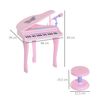 Piano Infantil Electrónico Rosa Homcom