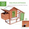 Gallinero Corral De Madera De Abeto 190x66x116 Cm - Pawhut. Madera