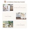 Mesa De Comedor Plegable De Melamina De Madera Homcom 103x76x73,5 Cm