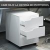 Armario Archivador Móvil De Mdf Metal Homcom 40x50x57,5 Cm - Blanco