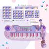 Piano Infantil 37 Teclas Rosa Homcom