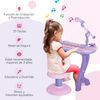 Piano Infantil 37 Teclas Rosa Homcom