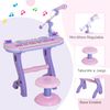 Piano Infantil 37 Teclas Rosa Homcom