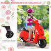 Moto Eléctrica Infantil Rojo Homcom