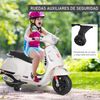 Moto Eléctrica Infantil Blanco Homcom