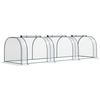 Invernadero Caseta De Pvc Acero 350x100x80 Cm - Outsunny.transparente