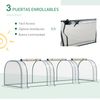 Invernadero Caseta De Pvc Acero 350x100x80 Cm - Outsunny.transparente