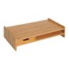 Monitor Soporte Elevador De Bambú Homcom 49x25,5x11,5 Cm - Natural