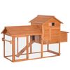 Gallinero Exterior De Madera De Abeto Metal 210x90x130 Cm - Pawhut