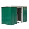 Cobertizo Jardín De Acero Galvanizado 280x130x172cm-outsunny Verde