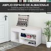 Banco Zapatero De Entrada De Madera Homcom 80x30x47 Cm - Blanco