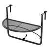 Mesa Colgante De Balcón Terraza De Metal Outsunny 60x45x50 Cm - Negro