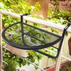 Mesa Colgante De Balcón Terraza De Metal Outsunny 60x45x50 Cm - Negro