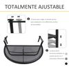 Mesa Colgante De Balcón Terraza De Metal Outsunny 60x45x50 Cm - Negro