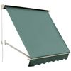 Toldo De Ventana De Aluminio Poliéster 180x70 Cm - Outsunny. Verde