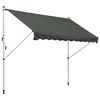 Toldo Manual De Metal Poliéster 300x150x280 Cm-outsunny. Gris