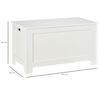 Casillero Para Almacenamiento De Ropa De Mdf Homcom 81x40x46cm-blanco