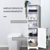 Armario Alto De Baño De 5 Niveles De Mdf Kleankin 40x38x160 Cm-blanco