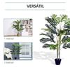 Planta Artificial Palmera De Pe Outsunny Ø18x150 Cm Verde