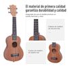 Ukelele 21 Pulgada Homcom Okume Sapelli 53x17,5x6,2cm, Madera