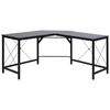 Mesa De Ordenador Forma L De Mdf Metal Homcom 150x150x76 Cm - Negro