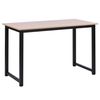 Mesa De Ordenador Escritorio De Mdf Metal Homcom 120x60x76 Cm - Roble