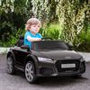 Coche Eléctrico Infantil Coche Eléctrico Audi Infantil Negro Homcom