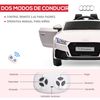 Coche Eléctrico Infantil Coche Eléctrico Audi Infantil Blanco Homcom