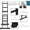 Escalera Multiusos Plegable De Aluminio Durhand 370x61x11 Cm Negro