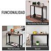 Mesa De Consola De Melamina De Madera Metal Homcom 101x35x80 Cm-negro